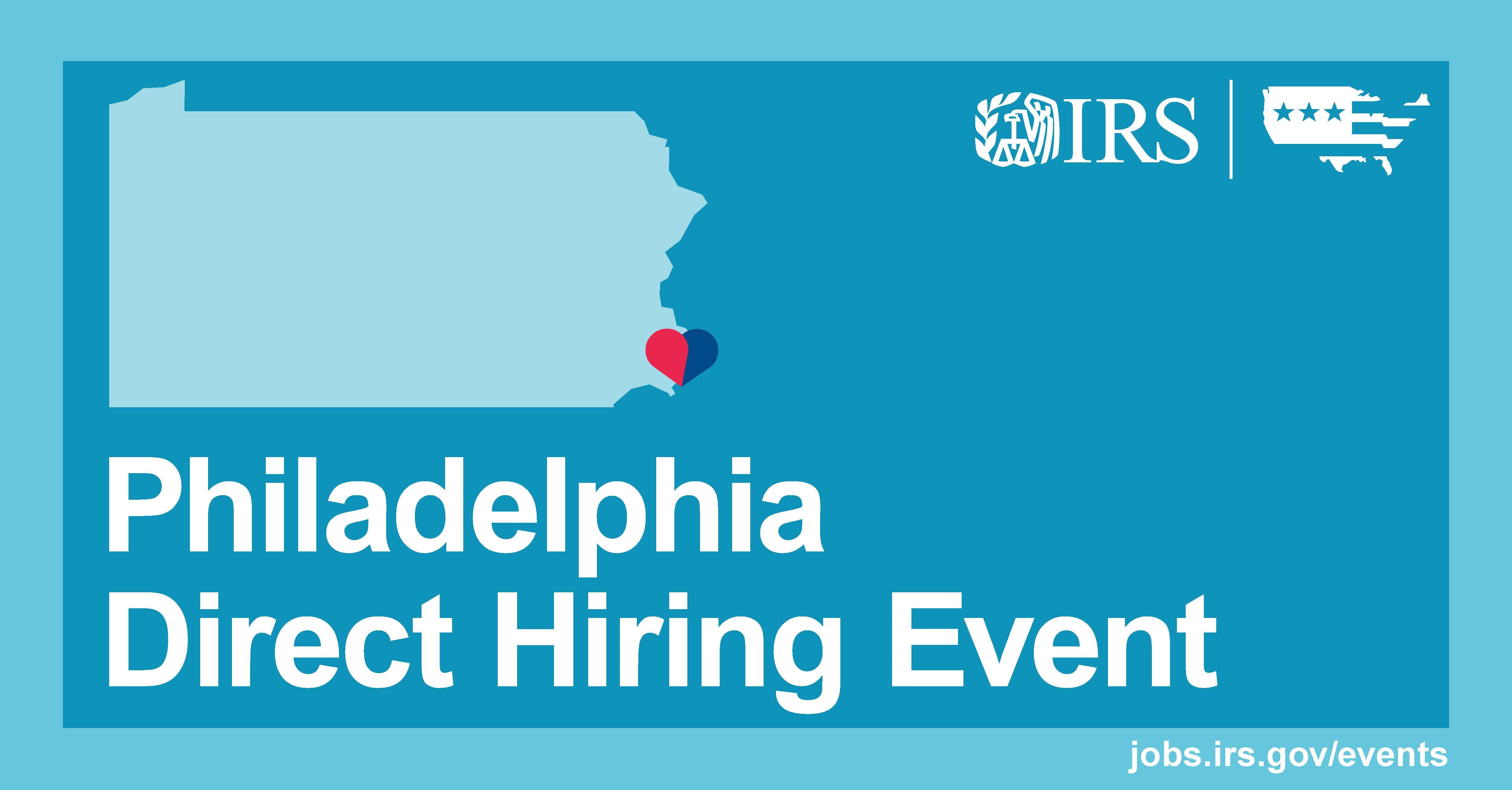 IRS Direct Hiring Event Pennsylvania Convention Center