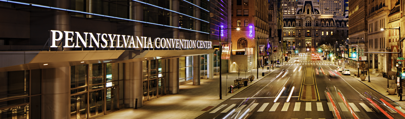 Image of Pennsylvania Convention Center at Night